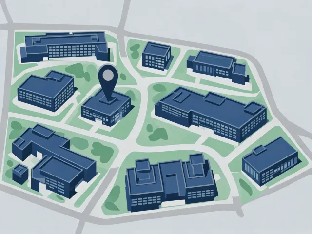 Map illustration of Cornerstone technical center
