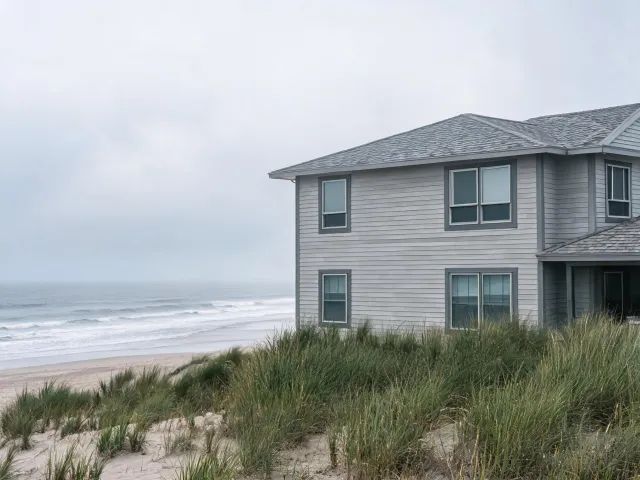 Coastal residence with impact-rated windows